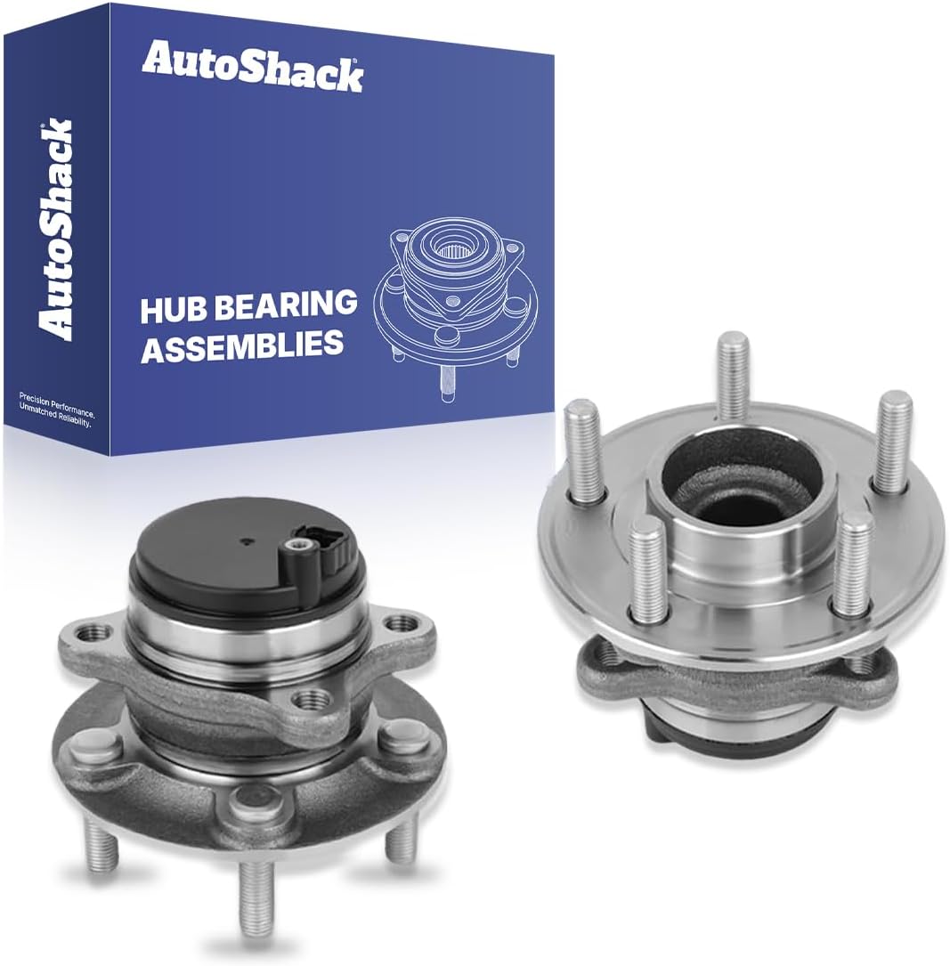 AutoShack Rear Wheel Hub Bearing Assemblies Left & Right with ABS Replacement for 2014-2020 Ford Fusion 2014-2016 Lincoln MKZ 2019-2020 Ford Police Responder Hybrid 2-PC Set