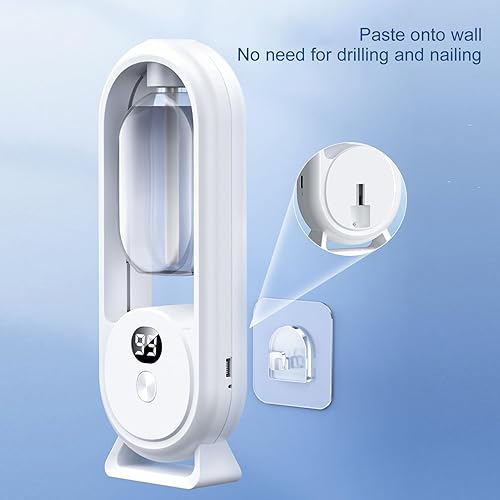 Miniatura 8 de Ambientador automático para baño, difusor de aceite esencial montado en la pared, dispensador automático de fragancias, difusor de aromaterapia con