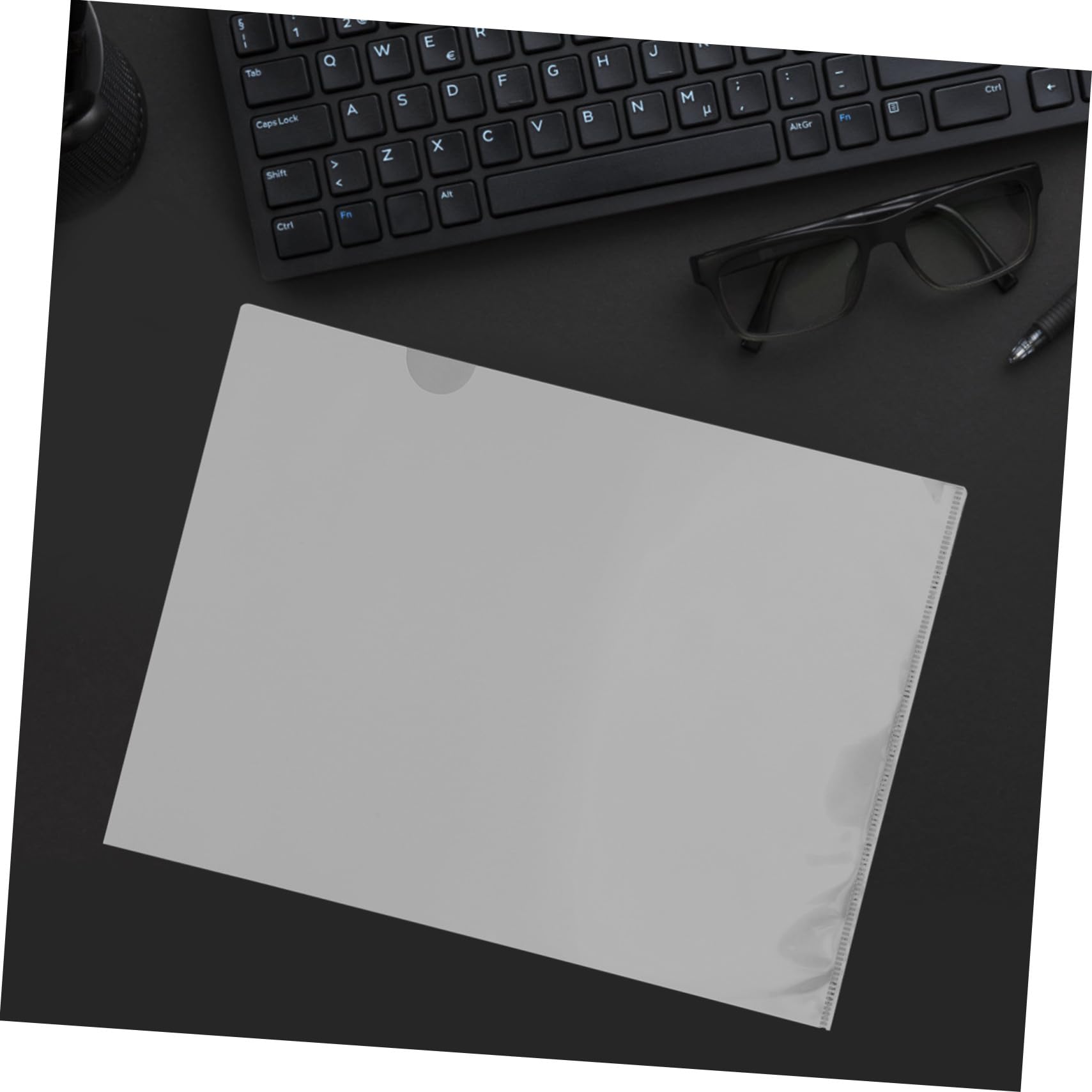 PLAFOPE 100 pezzi Cartelline Trasparenti in Plastica Resistente e Documenti con Ampio per Organizer per Ufficio e Casa