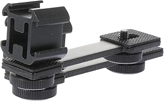 SUPVOX 1pc Camera Adapter Portable Mic Microphone Boom Stand Camera Stand Fill Light Holder Microphone Rack Microphone Stand Creative Fill Light Holder Microphone Storage Rack Mini Black