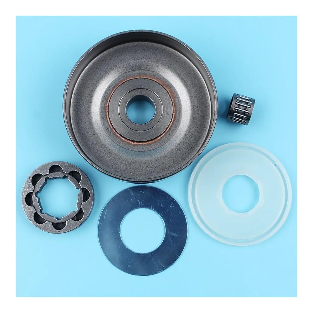 Kit de Cubierta Antipolvo for arandela de Tambor de Embrague, Compatible con cojinete de Jaula de Agujas de Motosierra 61, 66, 162, 266, 268 y 272