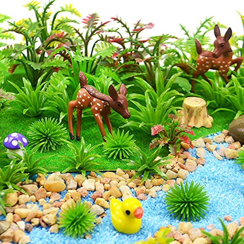 100Pcs Model Trees Miniature Plants Fairy Garden Trees Model Scenery Artificial Wargame Trees Model Railroad Scenery Diorama Supplies Scenery Landscape #TOP6