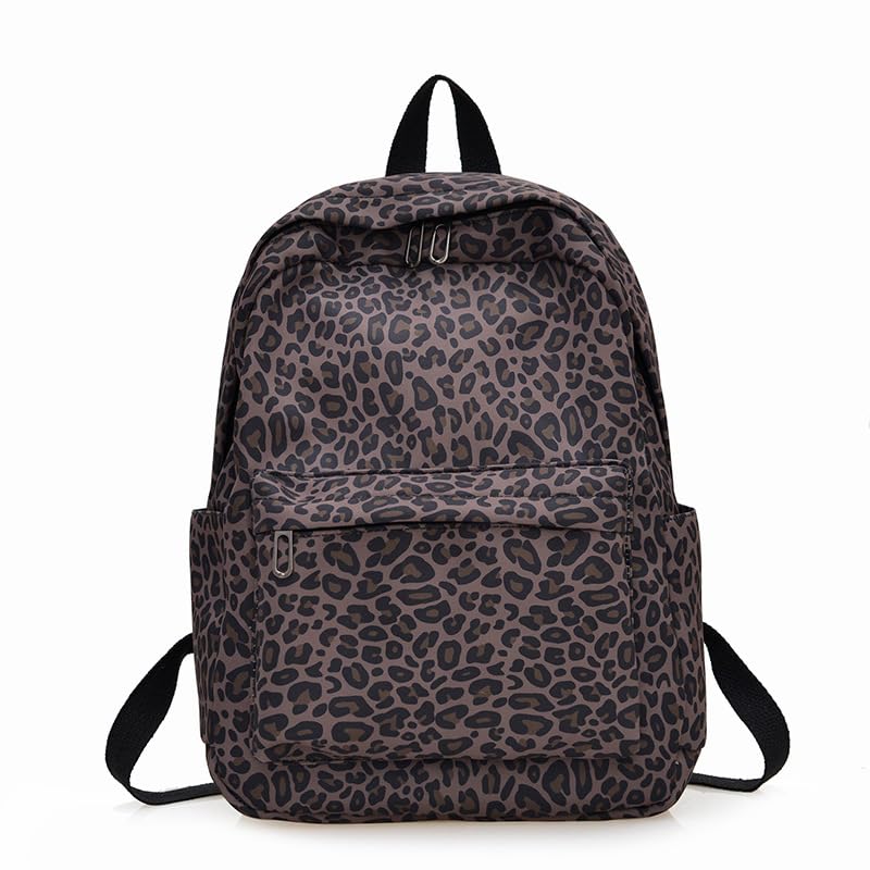 kacheeg Fashionable Leopard Print Backpack –European & American Style Schoolbag for Women & Students-picture-51