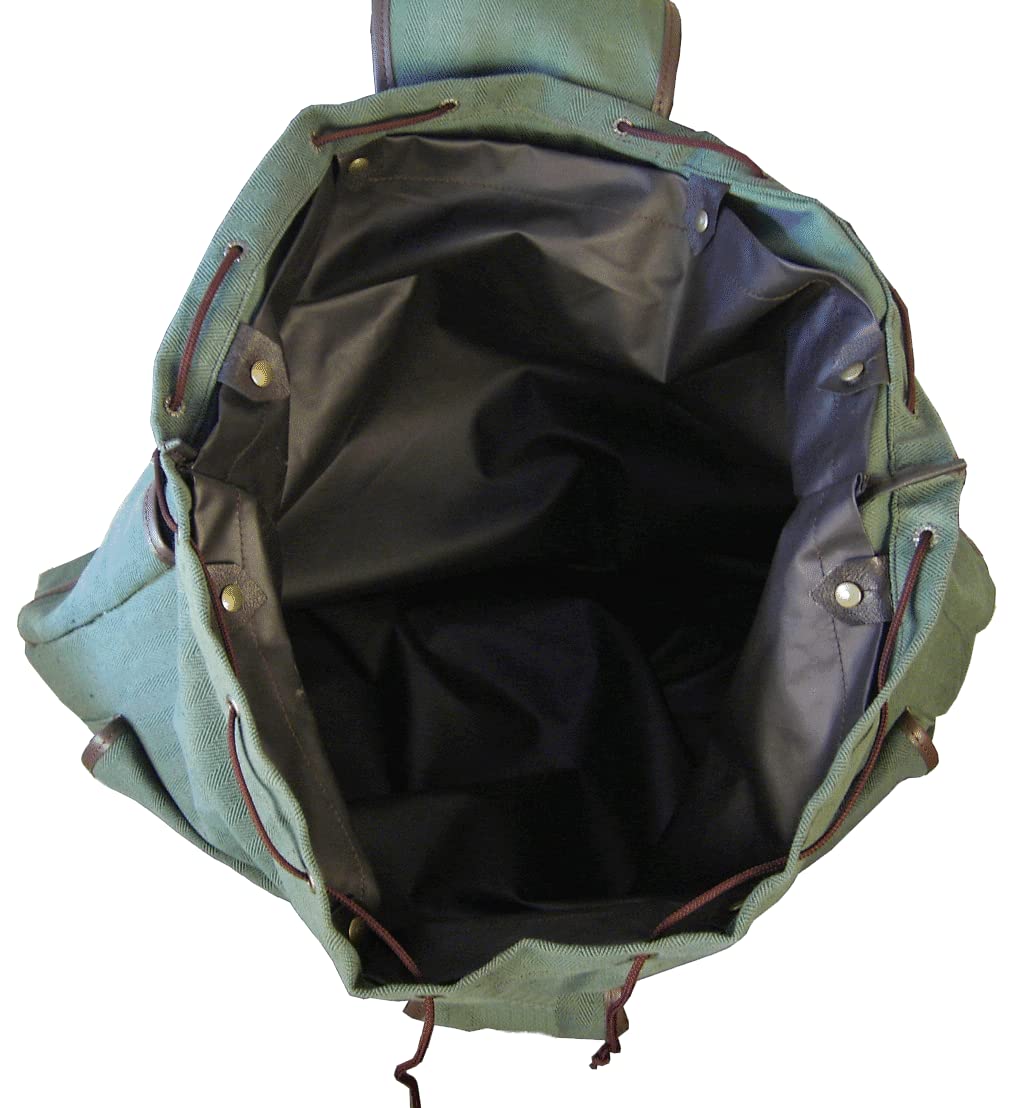 Jagdrucksack Leinen, schilfgrün, Die Lautlosen