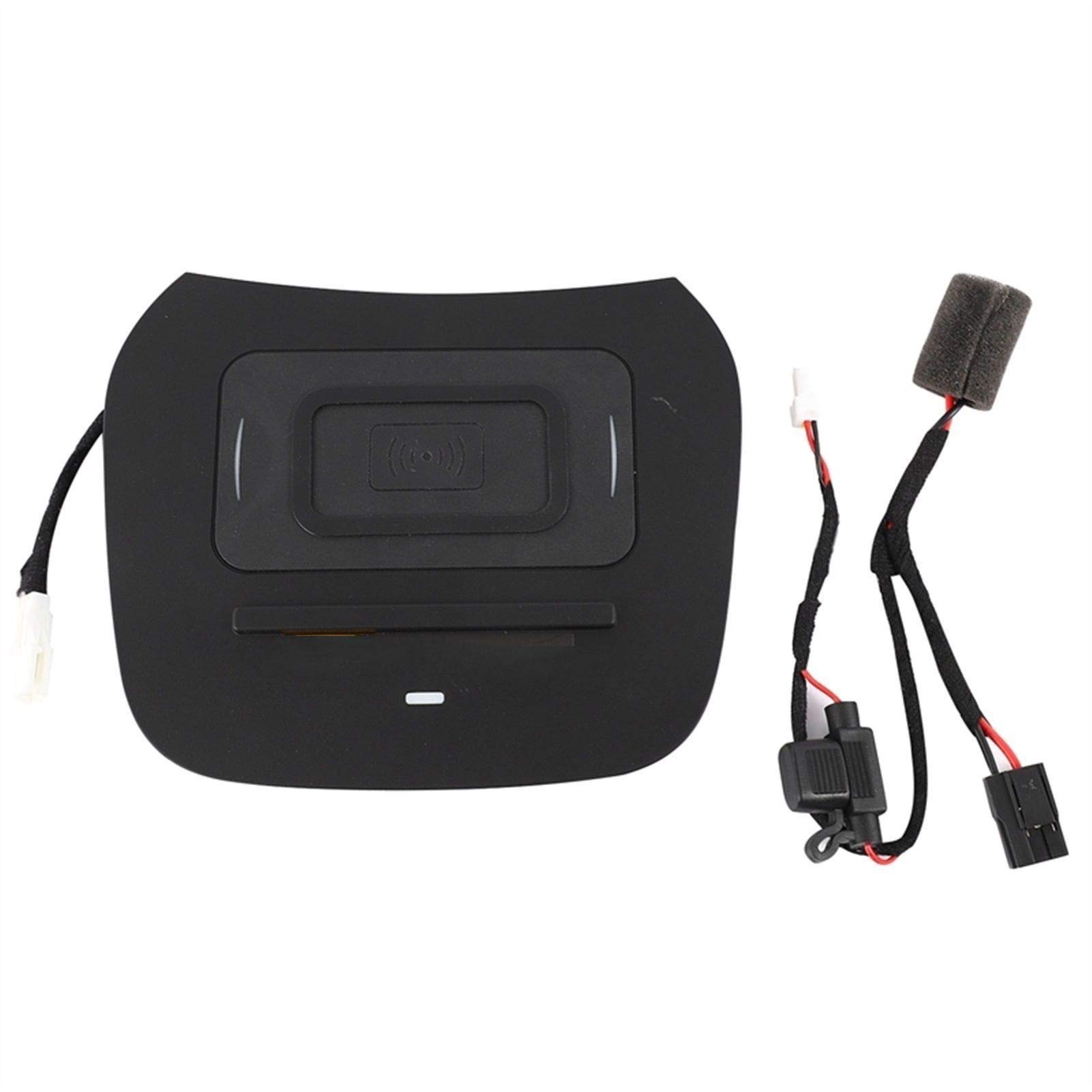 Ładowarka samochodowa QI do telefonu z ładowaniem bezprzewodowym pasuje, for Hyundai, Grand Santa Fe IX45 2015 2016 2017 2018