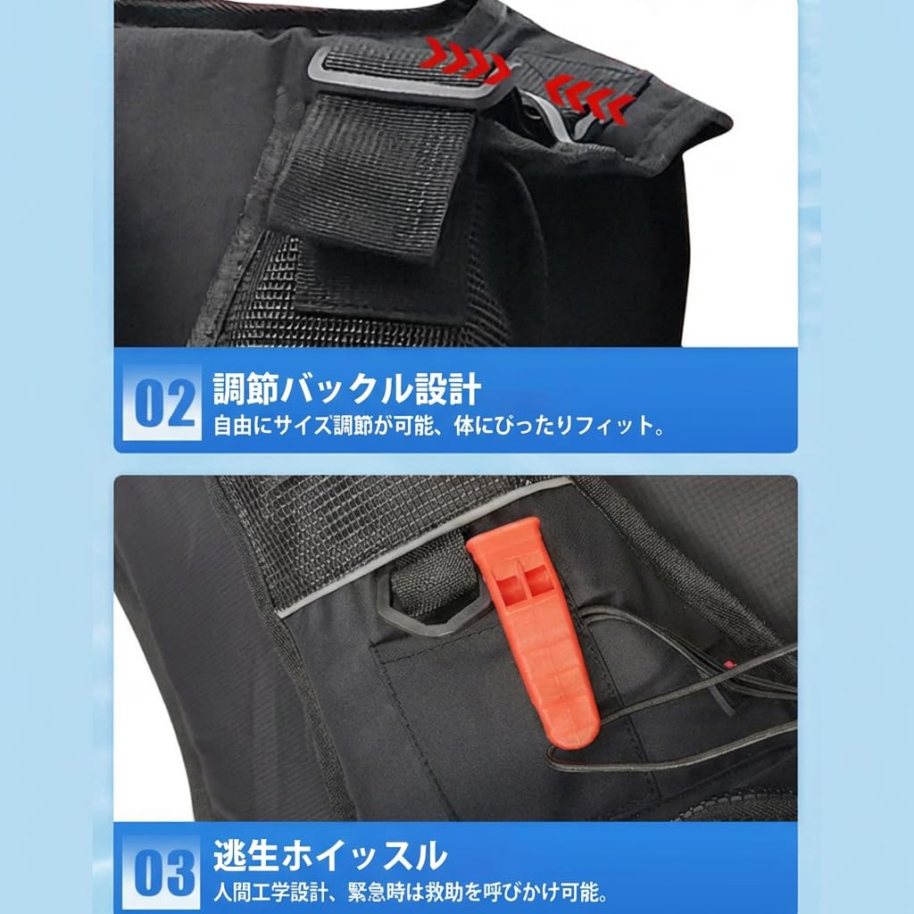Amazon | フィッシングベスト 大人用 ライフジャケット フローティング