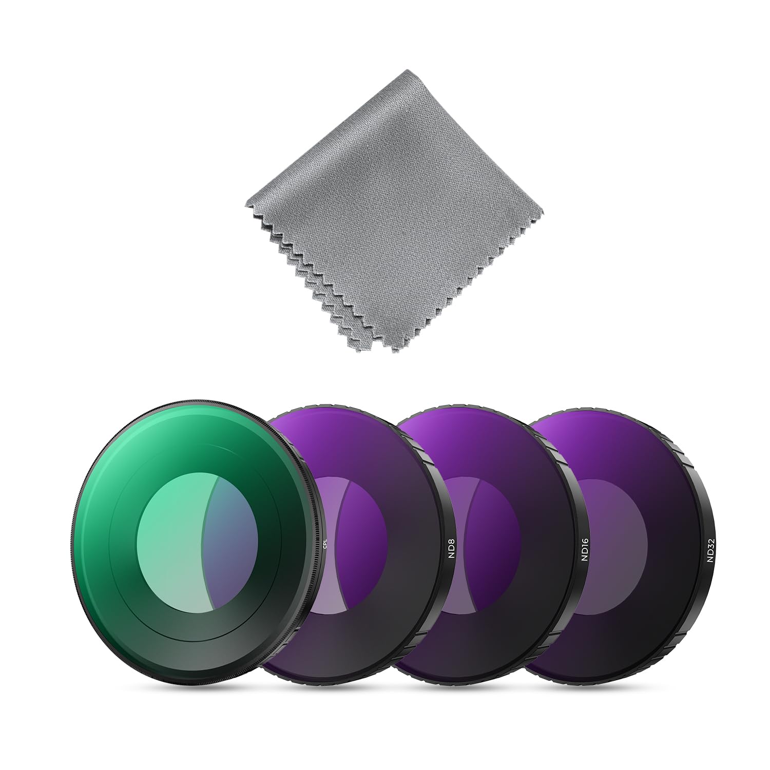 K&F CONCEPT Kit Filtri Compatibile con Insta360 Go Ultra, 4 Unità Filtro Polarizzatore CPL e Densità Neutrale ND8/ND16/ND32, con Rivestimento Multi-strato e Cornice in Lega di Alluminio