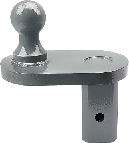 Fexhull GNXA4085 - Enganche de remolque de cuello de cisne de 4 pulgadas, bola de desplazamiento compatible con extensor de bola de cuello de cisne