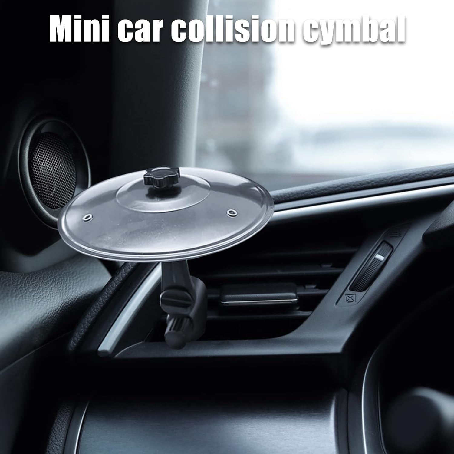 Luimode 2 Pcs Car Crash Cymbal, Car Crash Cymbal Air Vent, Car Drum Cymbal Air Vent - Image 3