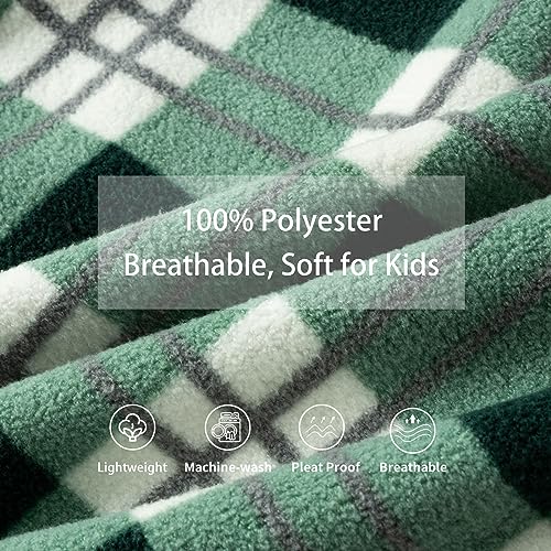 Image of LittleSpring Boys Girls Fleece Vest Sleeveless Jacket Full-Zip Fall Winter Warm Outerwear