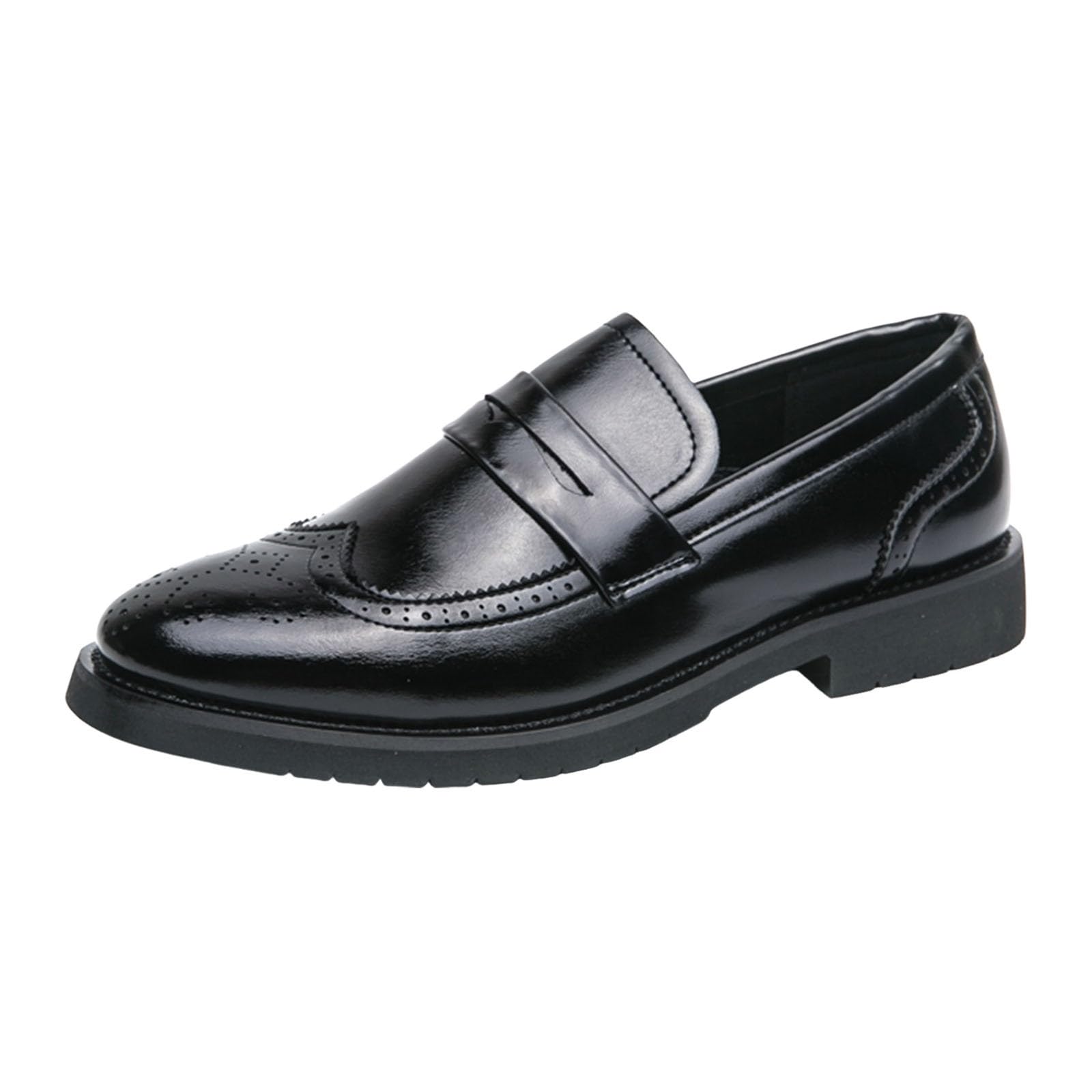 Mocasines de piel perforada cómodos con suela interior suave y diseño transpirable 8
