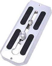 F-Foto Lens Plate for Canon RF 200-800mm F6.3-9 IS USM Compatible (Silver, Arca-Swiss Compatible, Rear Tripod Mount, Japanese Company) LP-C200800S