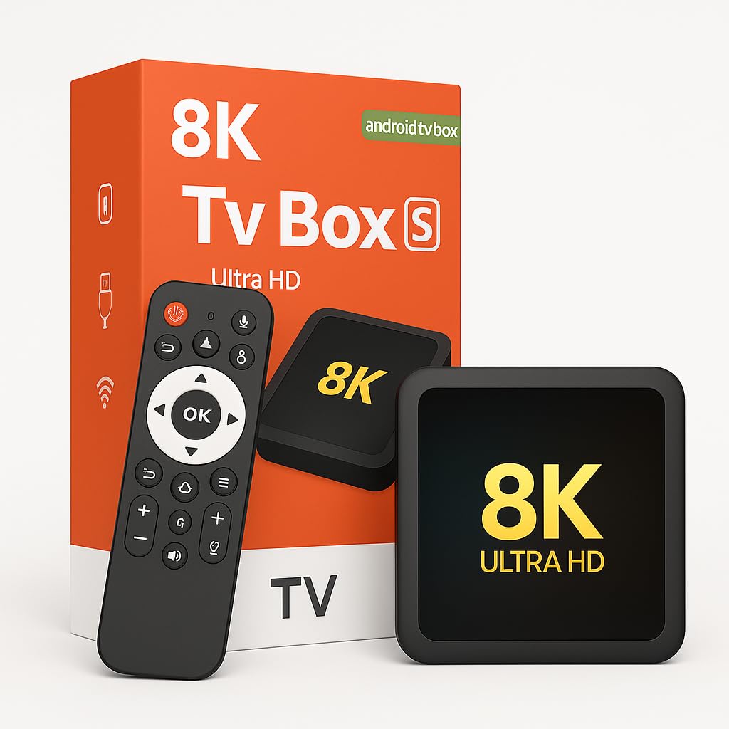 8K Video Playback 4K Android, TV Box-S, Ultra HD Smart Media