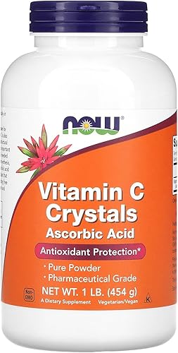 NOW Foods Cristales de vitamina C, 1 lb (454 g)