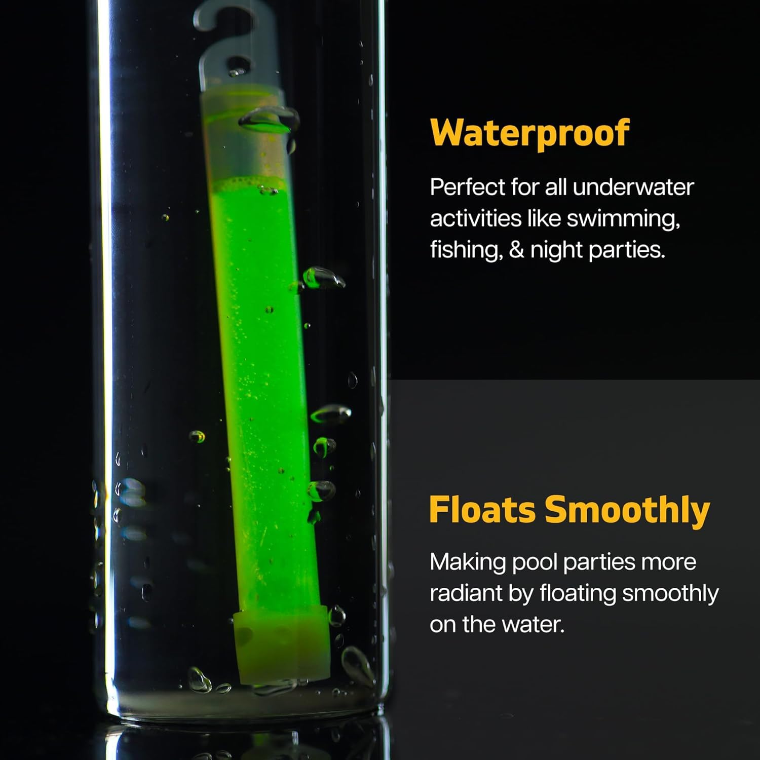 Besto 6 Inches Long 64 Pcs Glow Sticks Large Party Packs, Ultra Bright Mega Pack Sticks in 8 (Mix Colours) - Image 3
