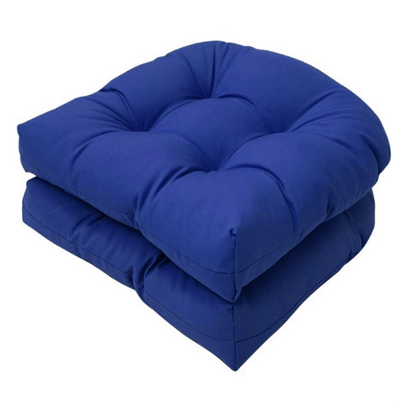 Coussins d'extérieur en U imperméables vert foncé pour fauteuil en osier