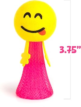 ArtCreativity Light-Up Jumping Popper Toys for Kids 24 PCS LED Spring Launchers with Flashing Lights, Emoticon Faces, Jump Up to 4 Feet, Party Favors, Goodie Bag Fillers for Boys & Girls