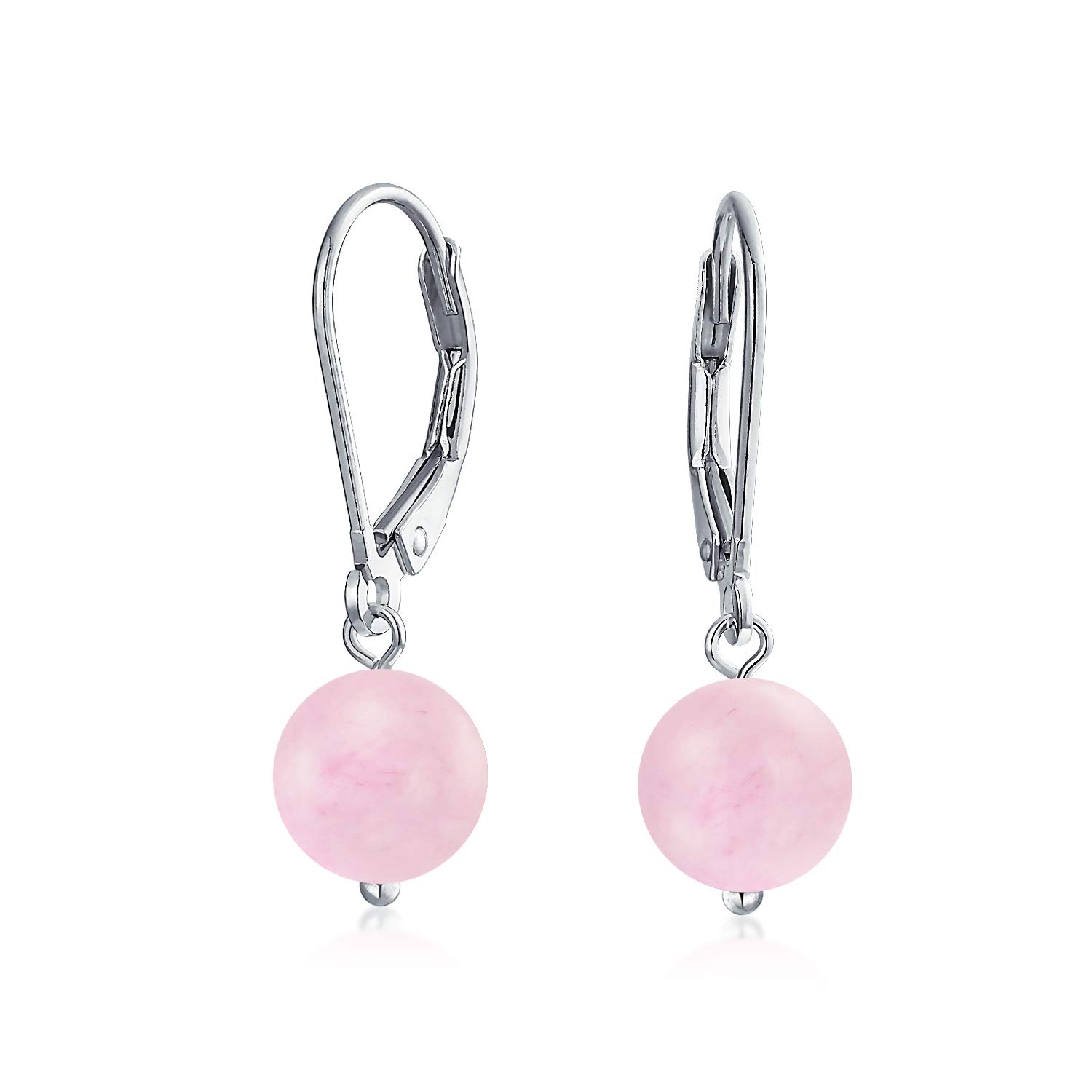 Pendientes de plata .925 con piedra redonda ideales para regalar 6