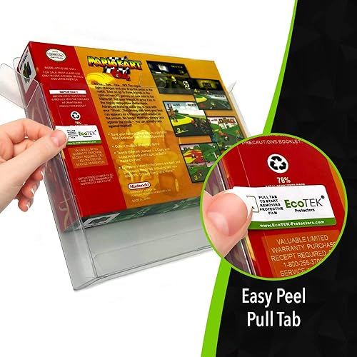 Miniatura 2 de EcoTEK Protectors Funda protectora transparente compatible con SNES & Nintendo 64 Games Storage Box Display - Resistente a los arañazos - a prueba