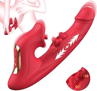 Vibromasseurs Feminin Sex Toys, Sex Toýs Femme 4EN1 Léchage Gode Vibro-masseur va et Vient 10 Modes de Vibrations, Silencieux Sex Toýs Couple Sextoyse Femme Clitoridienne Feminin Stimulateur