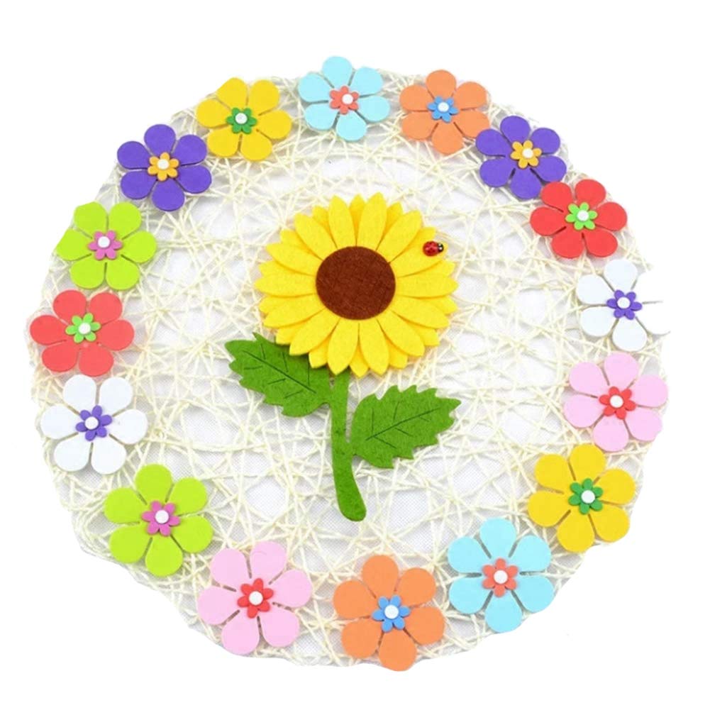 Napperons en Papier Rond Tissé en Fibre de Papier Décoratif Tressé Naturel Tapis de Fêtes Décor 15 Pouces Ensemble de 12 (Blanc)