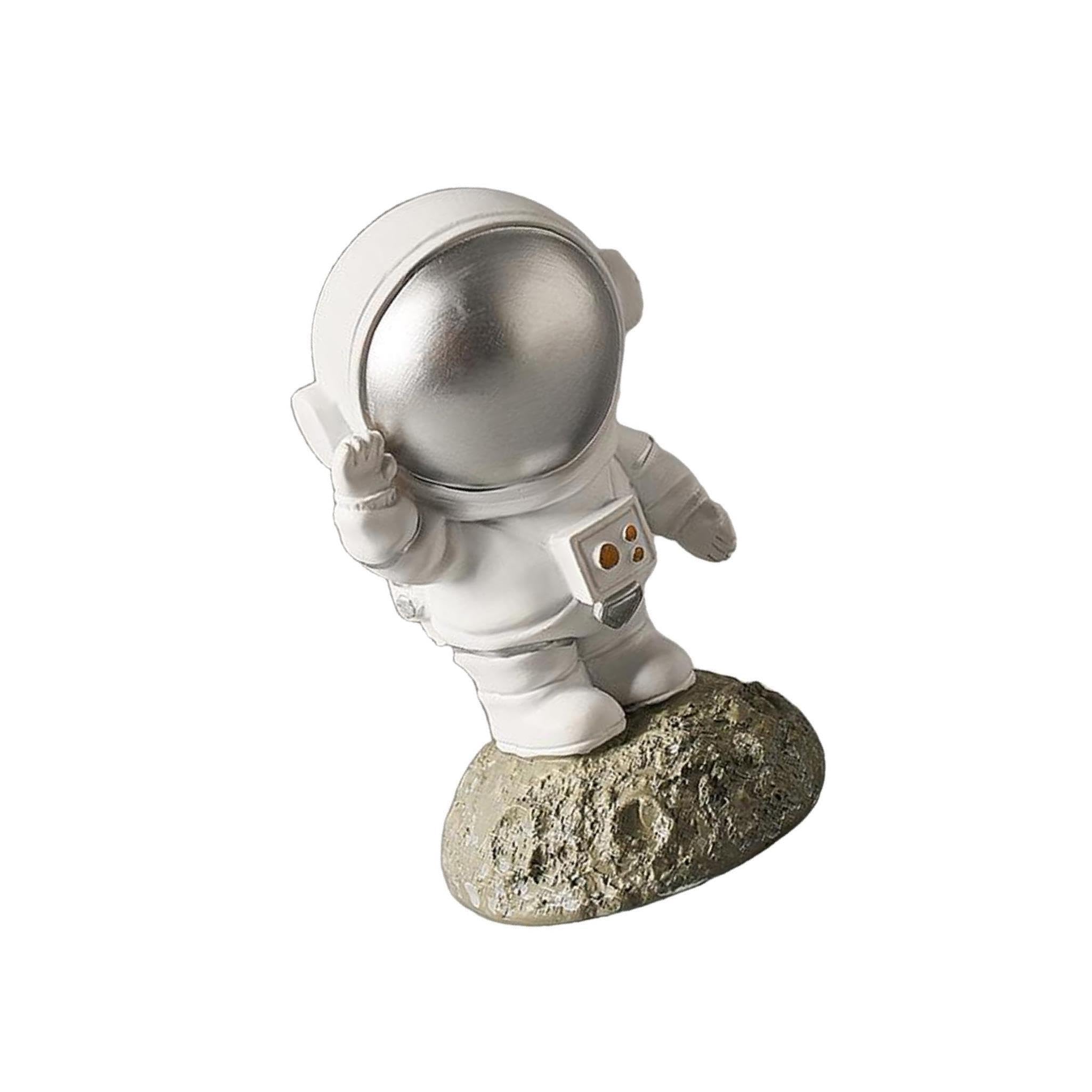 ALCXAZS Elegant Resin Spaceman Statue Ornament for Home and Office Decoration Astronaut Décor, Model 8