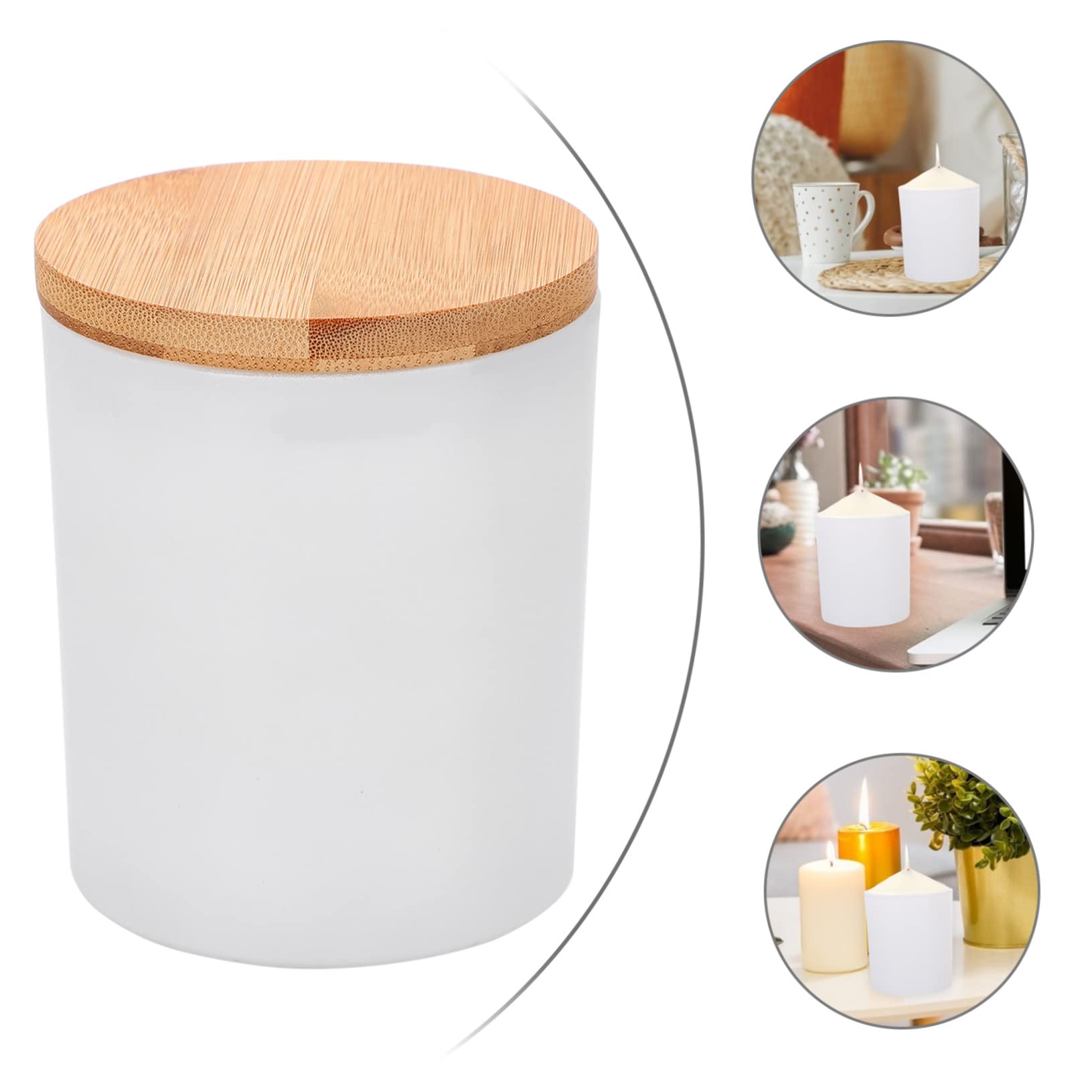DECORNIJIA 4 Zestawy Świec Zapachowych Pojemniki Na Wosk Do Topienia Świece Słoiki Małe Puszki Z Pokrywkami Puszki Do Robienia Świec Okrągły Pusty Słoik Słoik Na Olejki Eteryczne