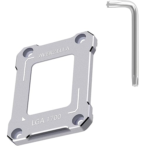 Intel 12th/13th Generation Contact Frame,CPU Retrofit Kit for LGA 1700, 1700-BCF Anti-Bending Buckle Stand, Compatible with Water/Air Cooling, CNC Process Aluminum CPU Fixed Fastener