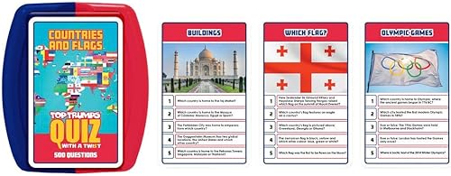 Miniatura 8 de Top Trumps Países y banderas Juegos de preguntas - Trivia Quiz - Juegos para niños para aprender - Grandes juegos de viaje y juegos de viaje por