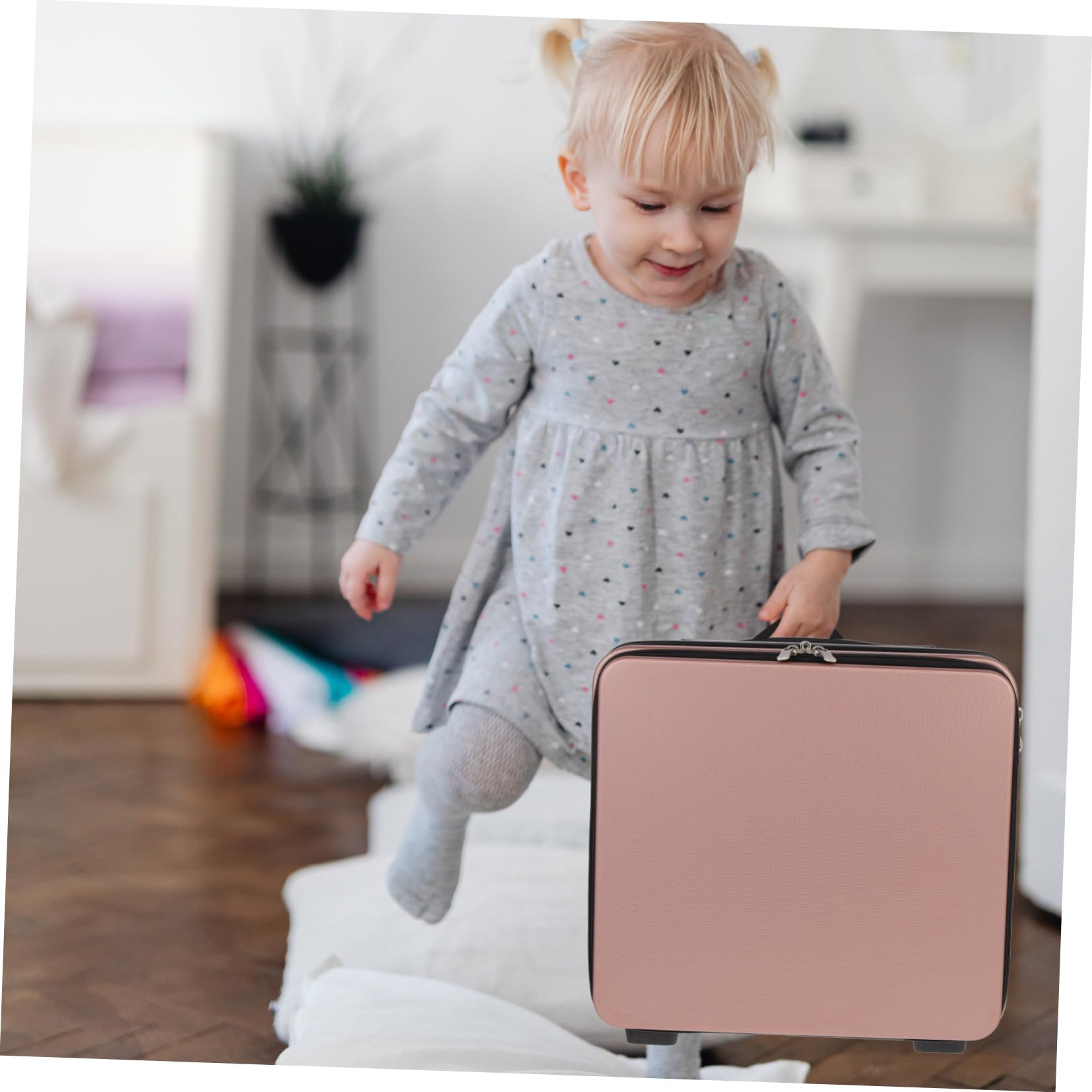 Healeved Valigia Forniture Per Il Trucco Astuccio Viaggio Borsa Da Toeletta Per Viaggi Valigie Rigide Sacca Per Organizzatore Piccolo Trasporto Gomma Da Cancellare