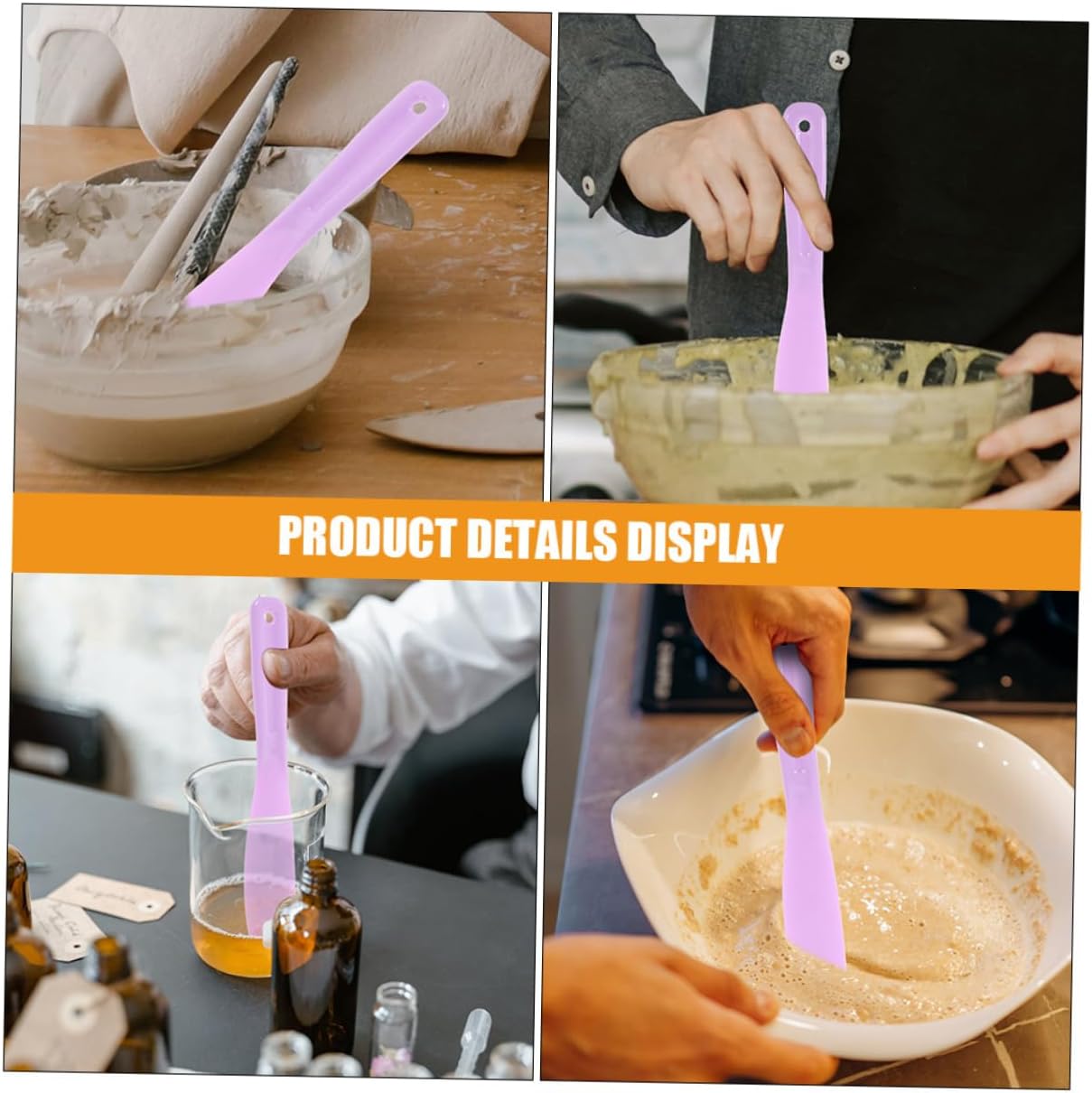 10pcs Silicone Epoxy Resin Stirring Sticks Reusable Tools for Jewelry Making Crafts Safe and Practical Silicone Material Easy to Clean for Beginners and Professionals