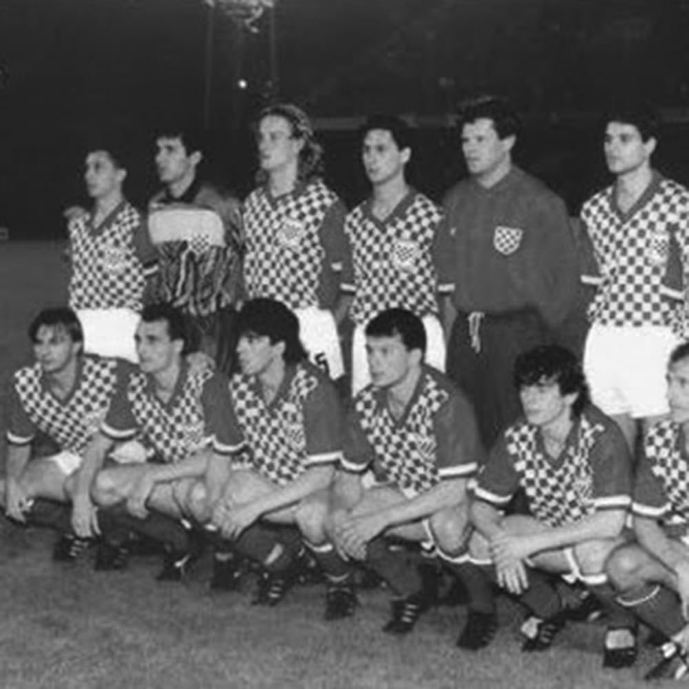 COPA - Kroatien 1990 - Retro Fußballtrikot - Herren - Rot - Weiß