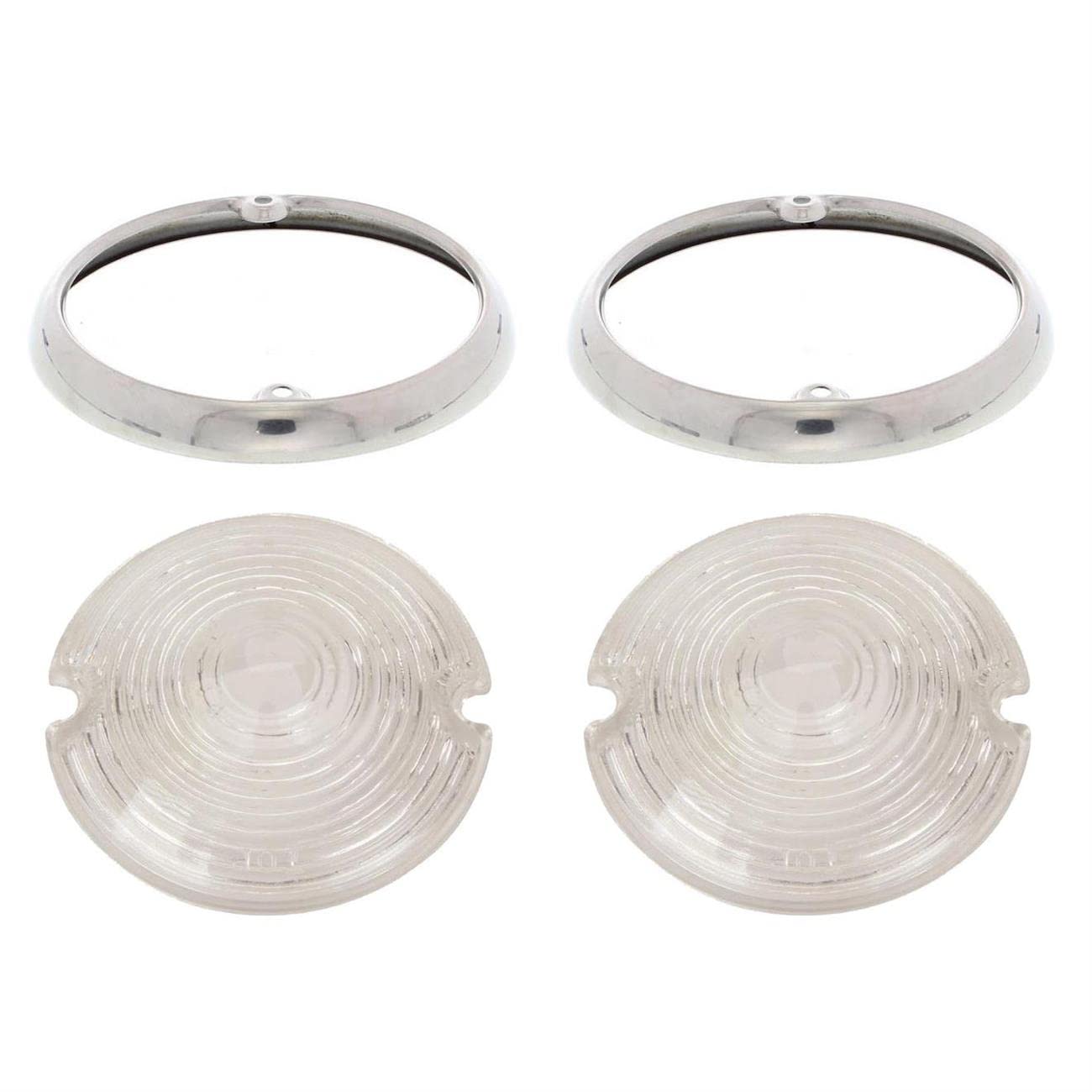 1953 Compatible with Chevy Car Parking Light Lenses and Bezels