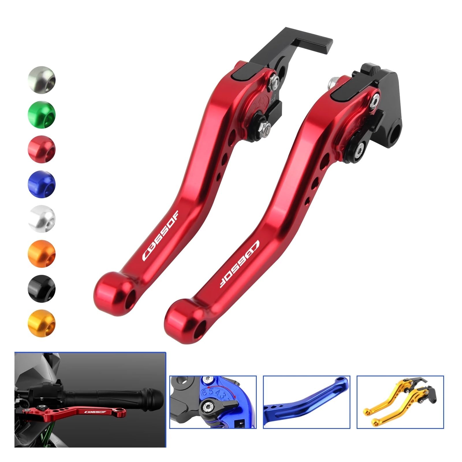 Accessori Moto Brevi Freno Frizione Maniglie A Leva Per Ho&nda CB650F 2014 2015 2016 2017 2018 Moto Freno Frizione frenos di friziones
