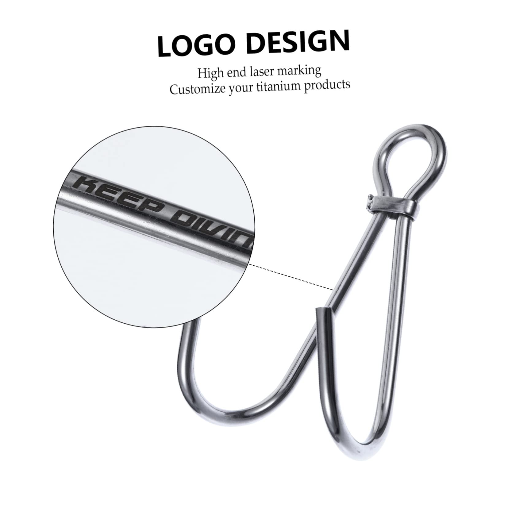 KICHOUSE Reef Diving Hook 316 Stainless Steel Hook for Scuba Diving Heavy Duty Quick-Release Buckle