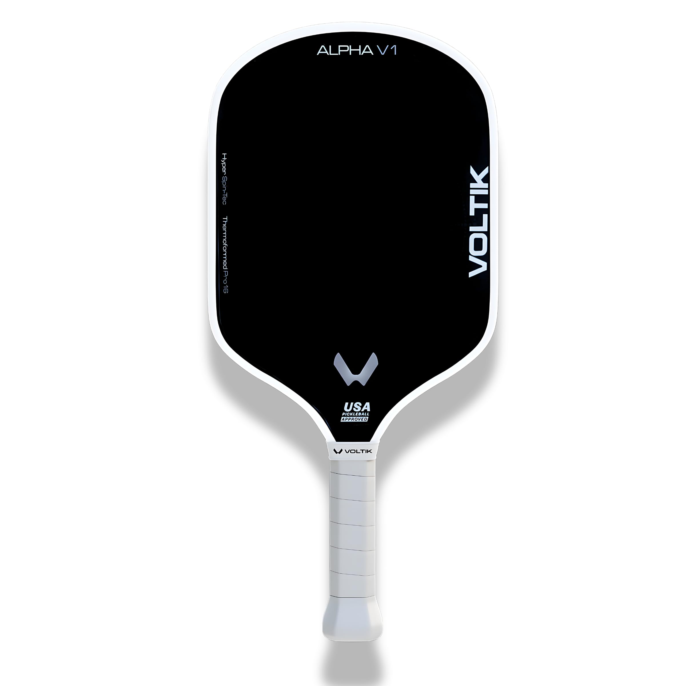 VOLTIK Alpha V1 Pickleball Paddle – Thermoformed Raw Carbon Fiber – 16mm Core with Foam Injected Walls for Max Control & Spin – Built to USAPA Tournament Standards- Elongated Handle-image-6