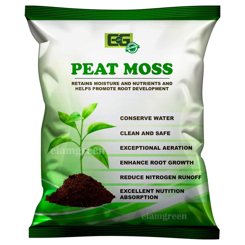 EG ELAMGREEN Peat Moss Organic and Natural, for Potting Mix, for Seed Starting, Organic Gardening 2kg (B0DCW4YNCQ) Amazon Price History, Amazon Price Tracker