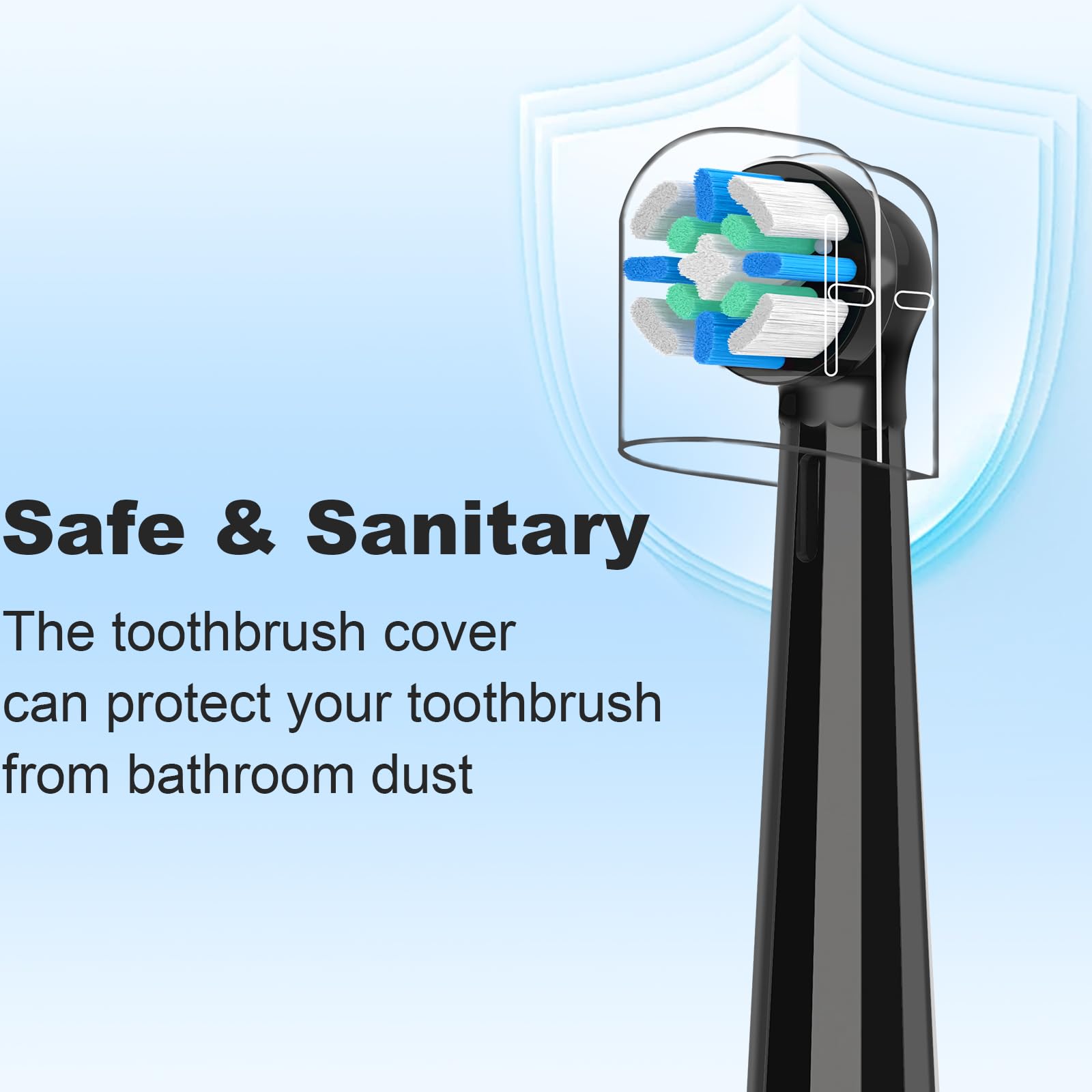 12 Pcs IO Replacement Heads Compatible with Oral B IO 2/3/4/5/6/7/8/9/10 Electric Toothbrush, Brush Heads for Teeth Clean Compatible with Oral B IO (Black/White) - 5