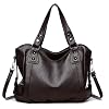 Women's Shoulder Bag Shopper Large Handbag Handbag Women's Handbag Made of PU Leather Bag Hobo Women's Bag Shoulder Bag Bags for Women Mother Dark Brown