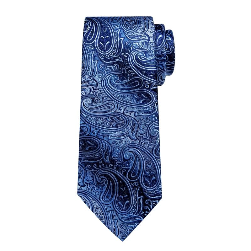 Corbata de seda para hombre y mujer 150 cm rayada miniatura 5