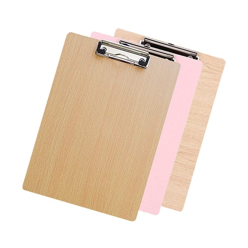 Zwischenablage für Bürobedarf Plastikklemmbrett Deckende Farbe Buchstabengröße Dünner Clip (10 Packungen) Haltbarer Clip mit niedrigem Profil
