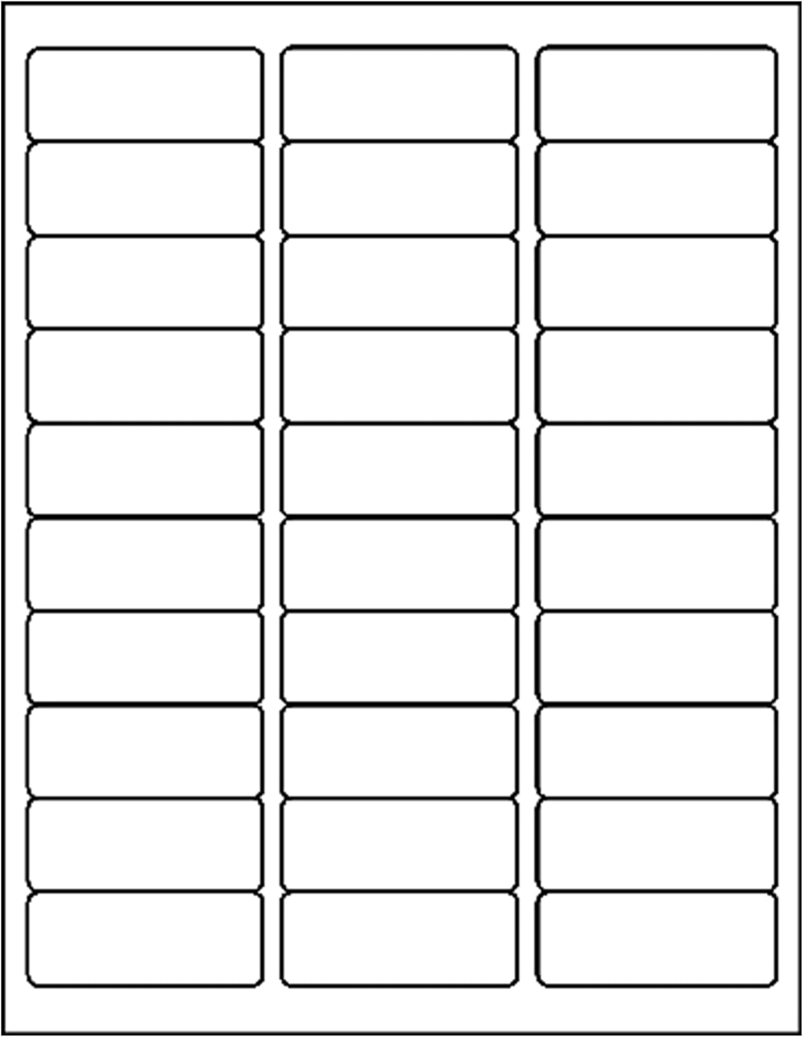 MACO Laser/Ink Jet Glossy Clear Address Labels, 1" x 2-5/8", 30 per Sheet, 1500 per Box (ML-4000) - Image 3