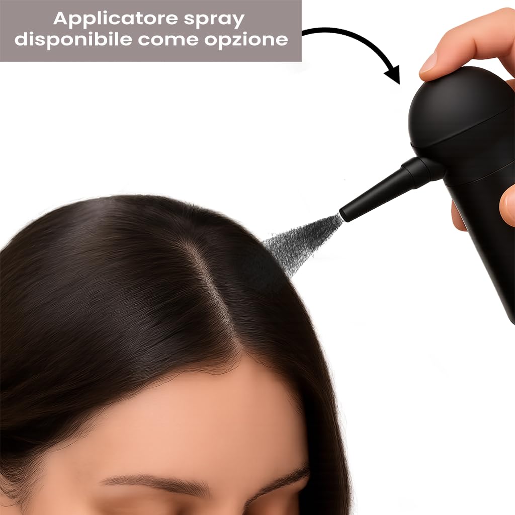 Fibre per Capelli, Hair Fibers, Polvere per Capelli fatto di cotone, Soluzione Professionale per la Perdita di Capelli per Donne e Uomini Prodotti Migliori 25g (marrone medio)