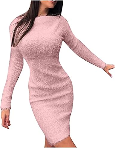 JFISQ Ladies Winter Sweater Dress 