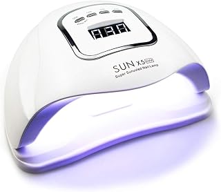 SOOMY Lampe UV Pour le Séchage des Ongles, 150W, LED UV, 10S Séchage Rapide, 4 Minuteries de 10s / 30s / 60s / 90s, Base Amovible, Pour Vernis Semi-permanent