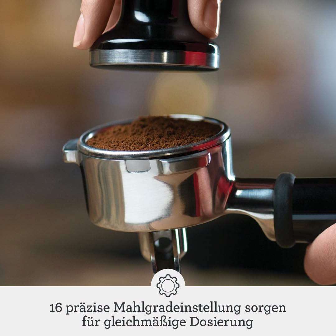 Sage The Barista Express Kaffeemaschine mit Mahlwerk, gebürsteter Edelstahl