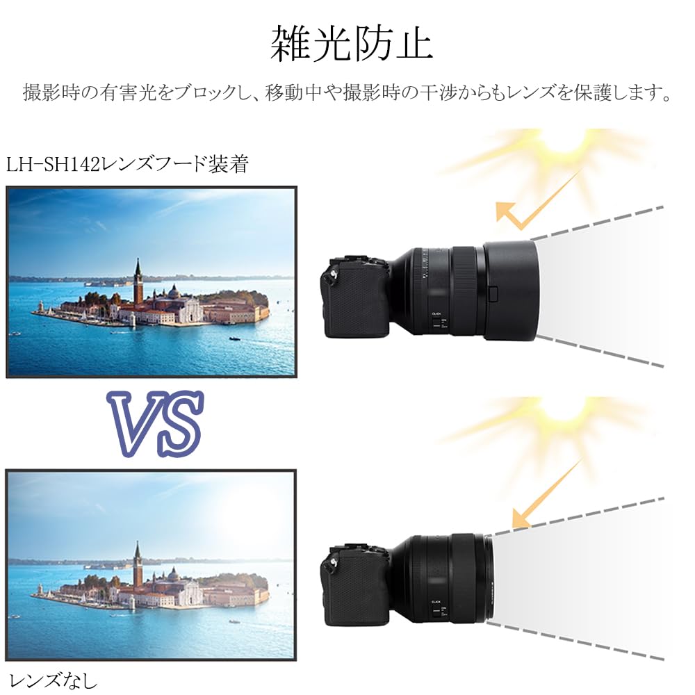 Amazon | 【可逆式】JJC ソニー ALC-SH142 互換 レンズフード ソニー
