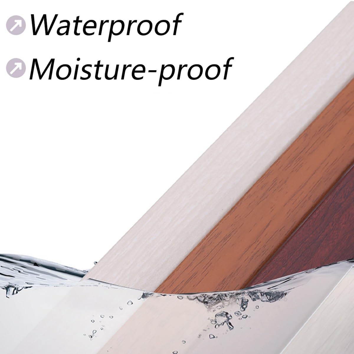 Alu Übergangsschiene, T-Profil Bodenübergangsstreifen 25mm, Ausgleichsprofil für Laminat-Parkettböden, Bodenlücke Flacher Trennstreifen 90cm Bodenleiste Abdeckleiste für Holz Zu Fliesen (Color : Wood