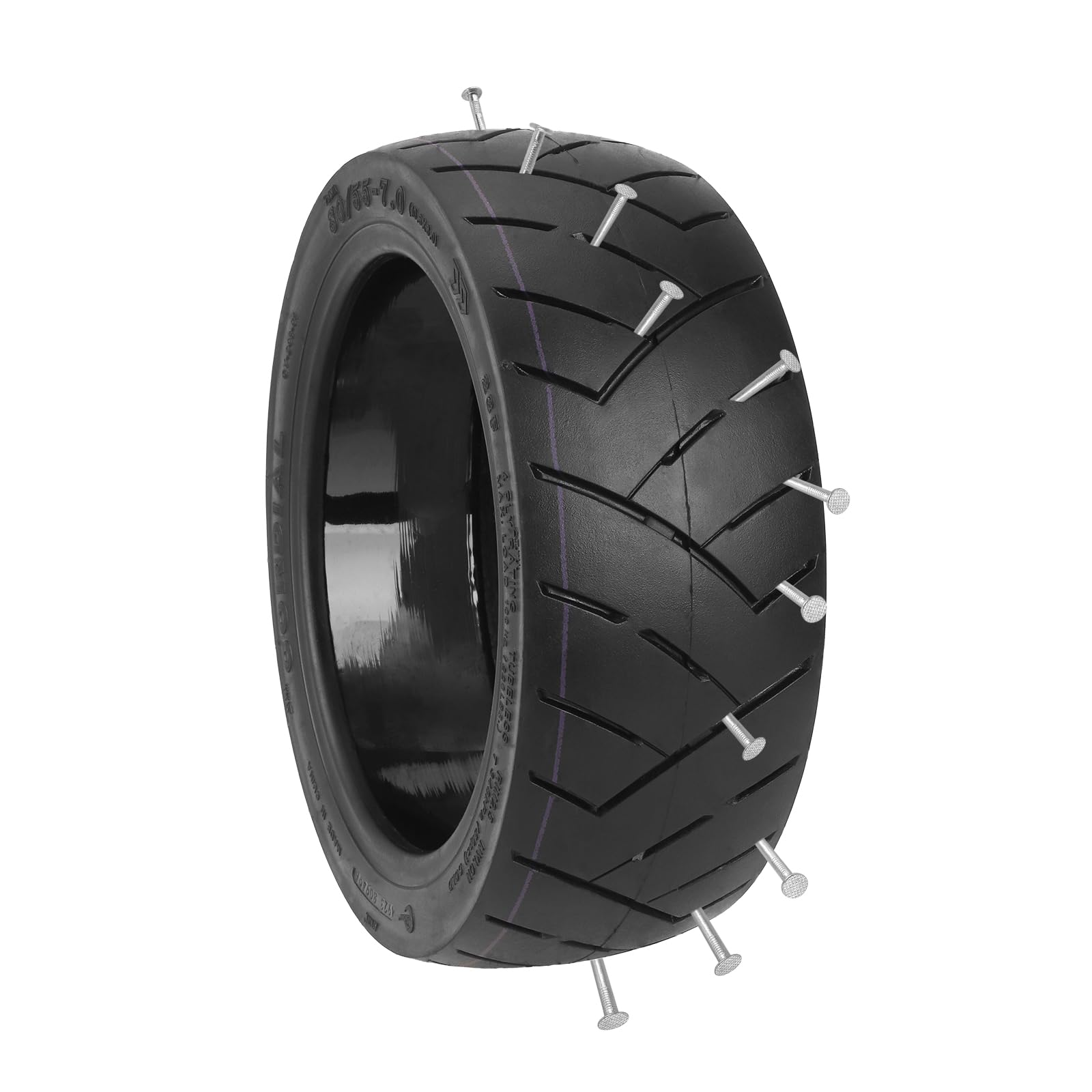 80/55-7,0 (10,5 x 3,0) Vakuumreifen für Segway Ninebot P65 10,5 Zoll, selbstreparierbarer Reifen für Elektroroller, schlauchlose Reifen, Ersatzteile, Zubehör (1 x Reifen)