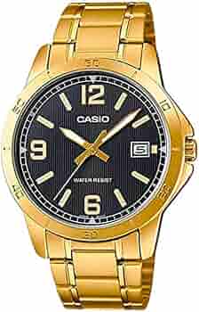 Casio Orologio Da Polso Uomo MTP-V004G-7B2 – Quarzo, Cinturino In Acciaio Inox Oro, Cassa In Ottone, Quadrante Bianco Analogico, Stile Classico - 2